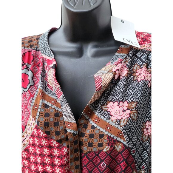 DR2 Daniel Rainn Dress Women Sz XL Multicolor Boho C271 Everyday Office Workwear - Picture 4 of 7